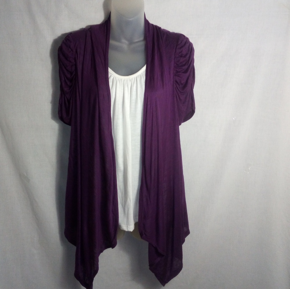 ANNABELLA PURPLE LACE BACK TOP SIZE XL